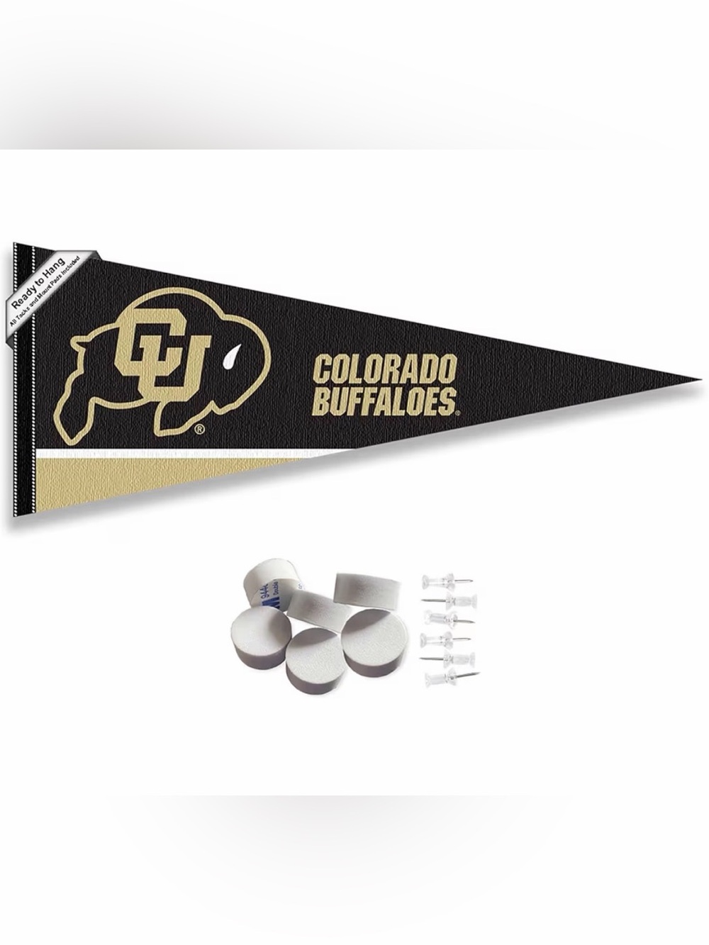 Colorado Buffaloes Collegiate Pennant - Black & Gold
